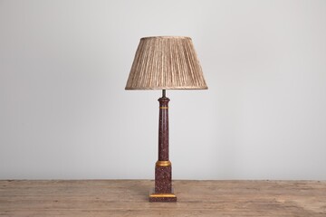 Max Rollitt Bespoke fantastical lamp with afara lampshade