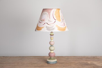 Max Rollitt Bespoke Winter Lamp with firle lampshade 