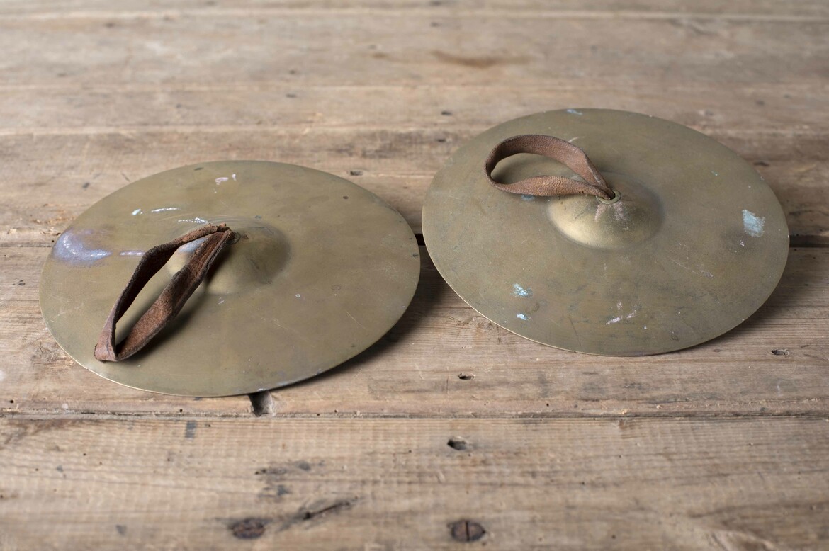 Max Rollitt antique brass cymbals 