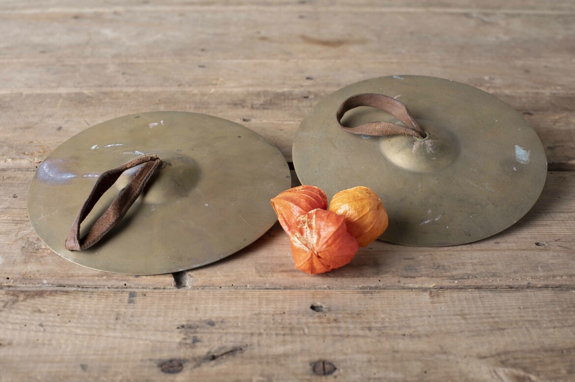 Max Rollitt antique brass cymbals