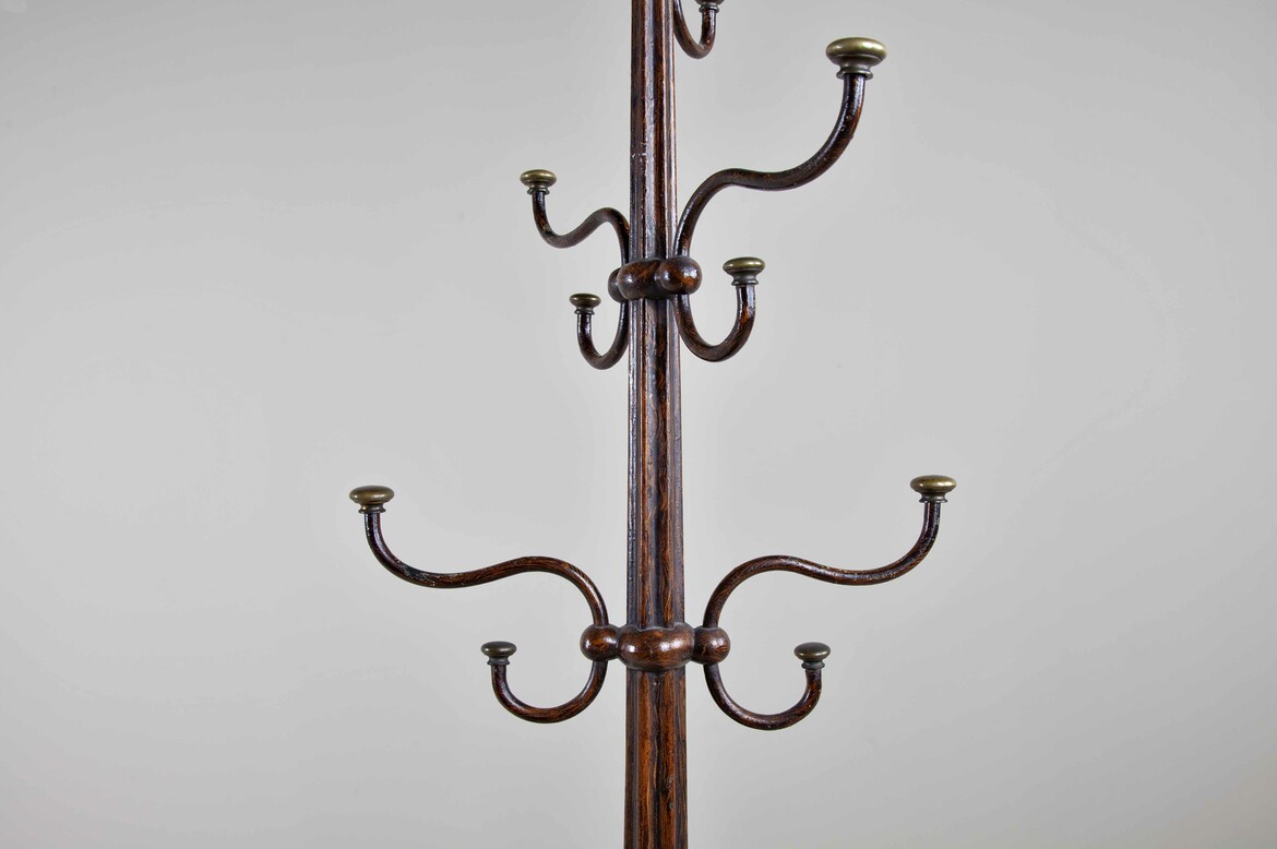 Max Rollitt antique victorian revolving cast iron coat and stick stand