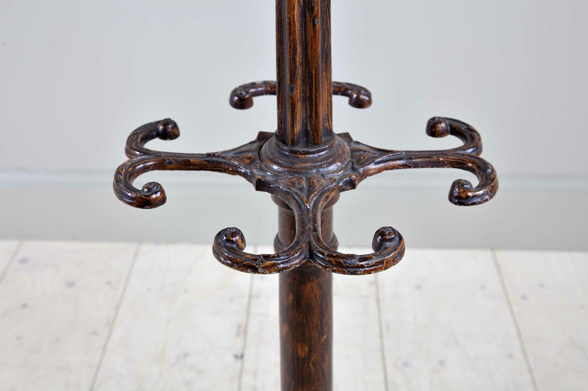 Max Rollitt antique victorian revolving cast iron coat and stick stand