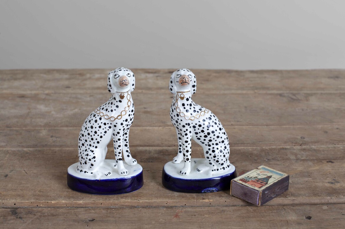 Max Rollitt antique Staffordshire Dalmatians