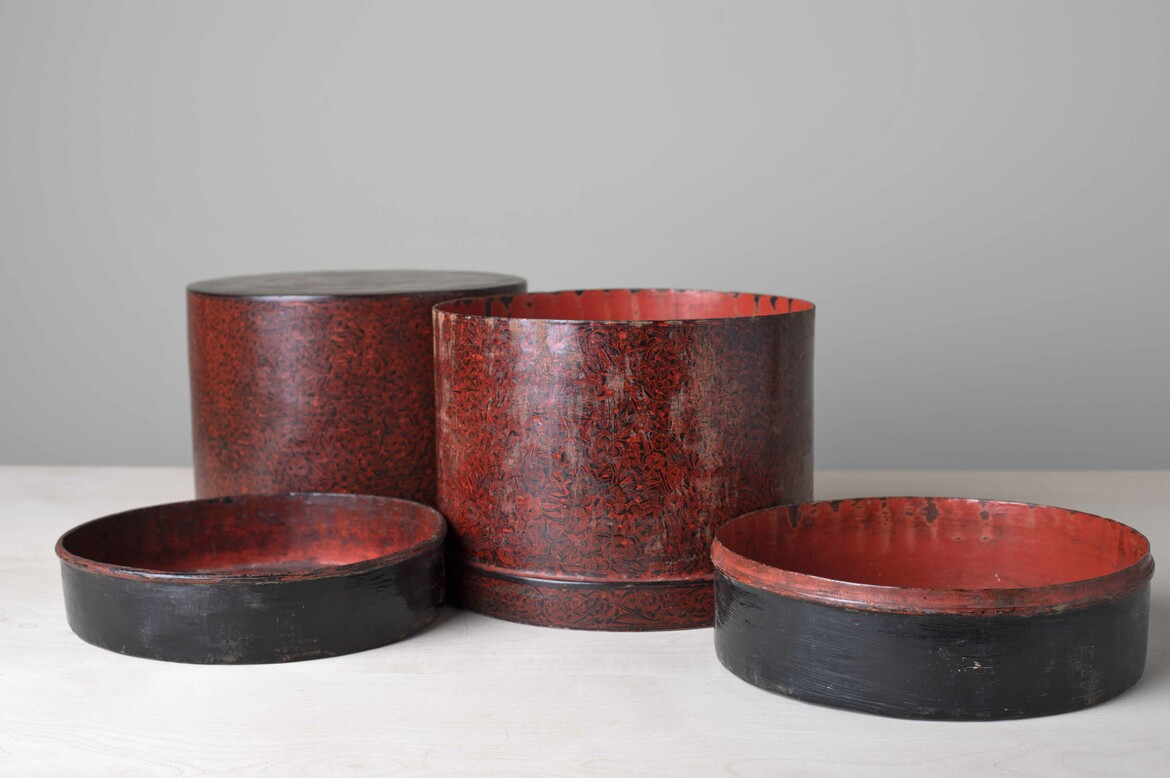 Max Rollitt antique lacquered boxes
