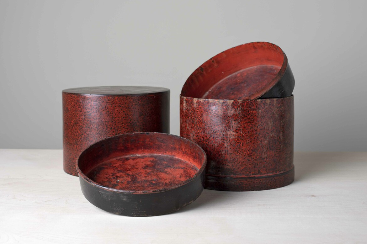 Max Rollitt antique lacquered boxes