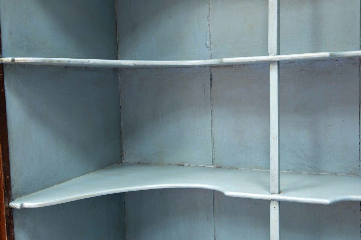 Max Rollitt antique walnut cabinet on chest