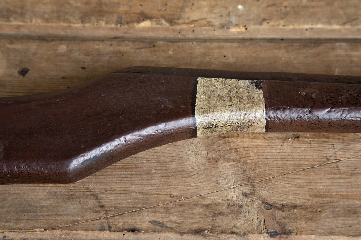 Max Rollitt antique wooden toy rifle