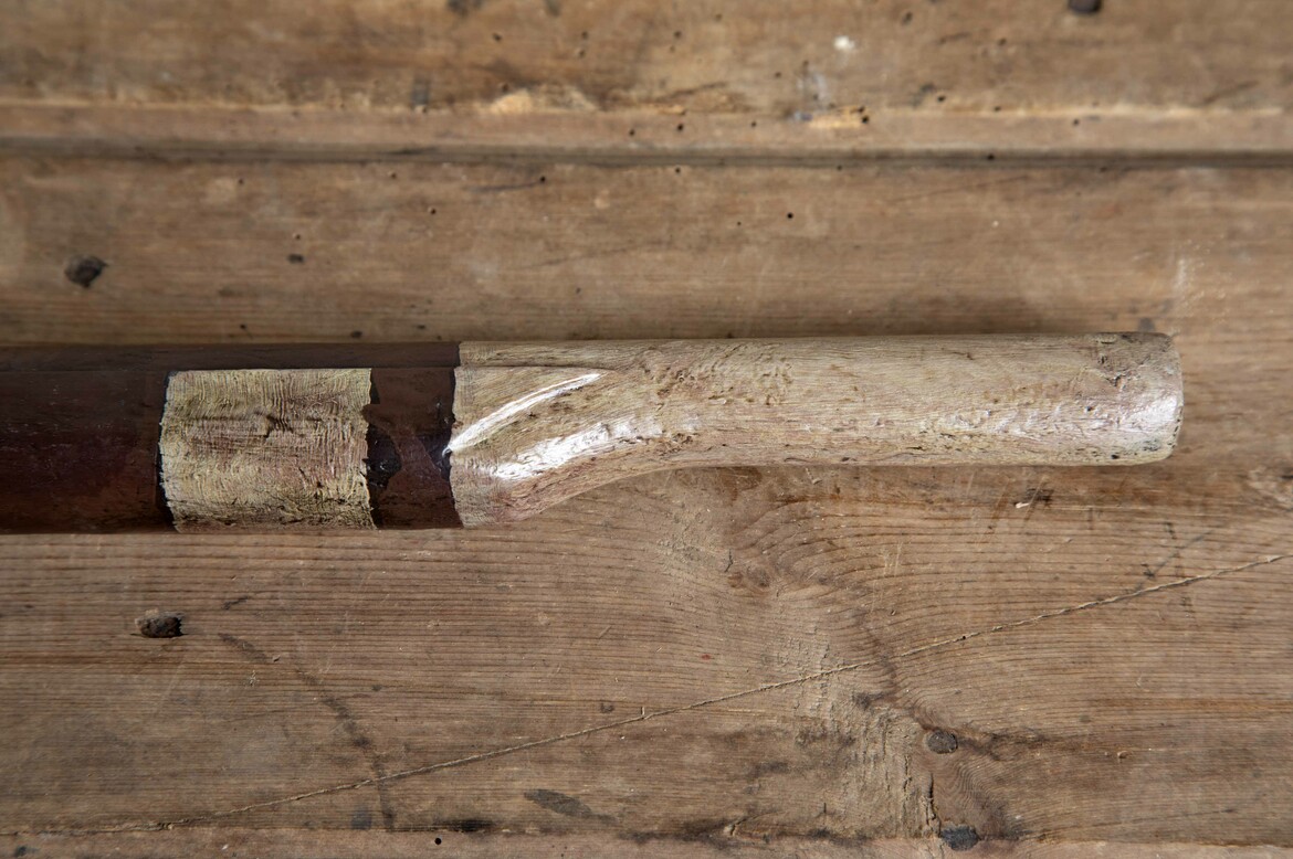 Max Rollitt antique wooden toy rifle