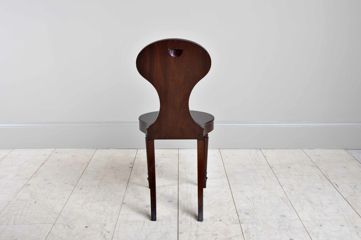 Max Rollitt antique mahogany hall chair