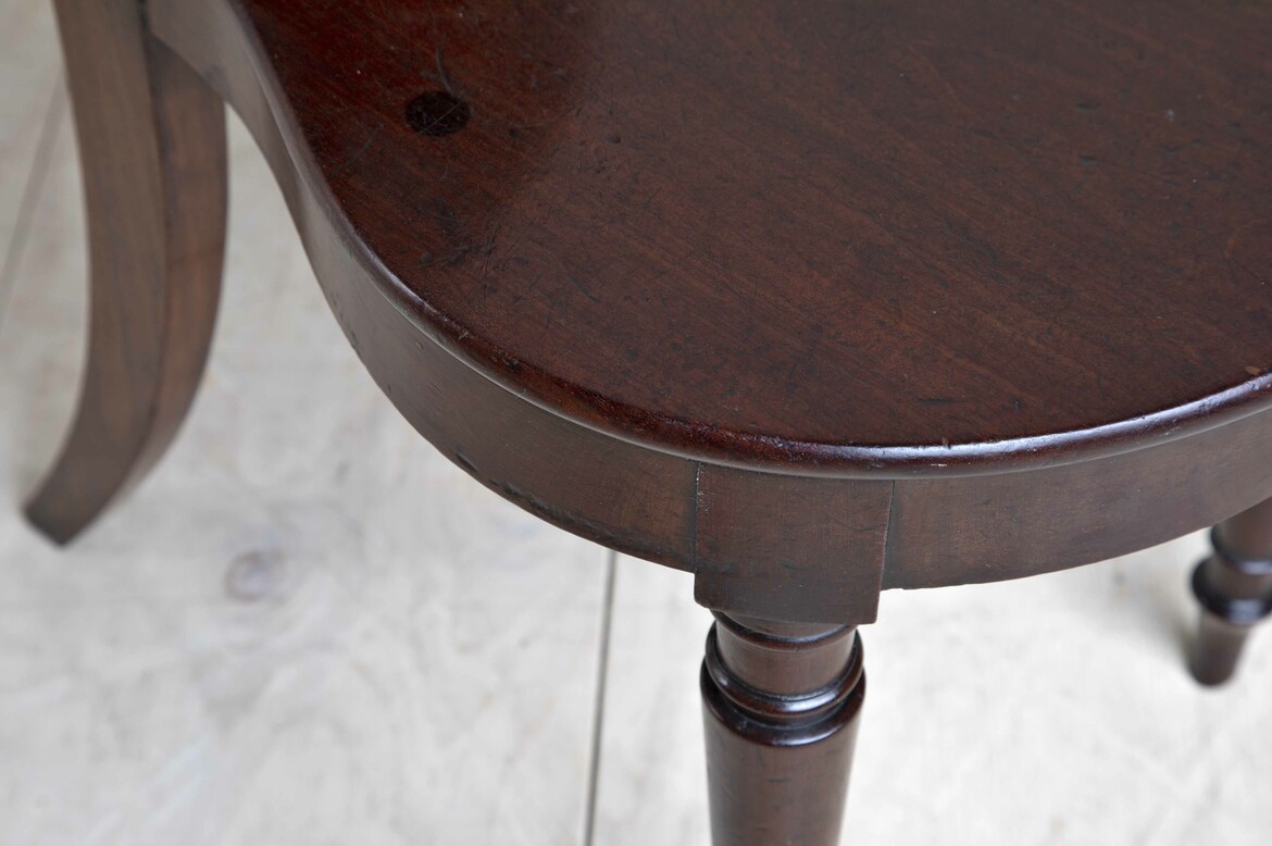 Max Rollitt antique mahogany hall chair