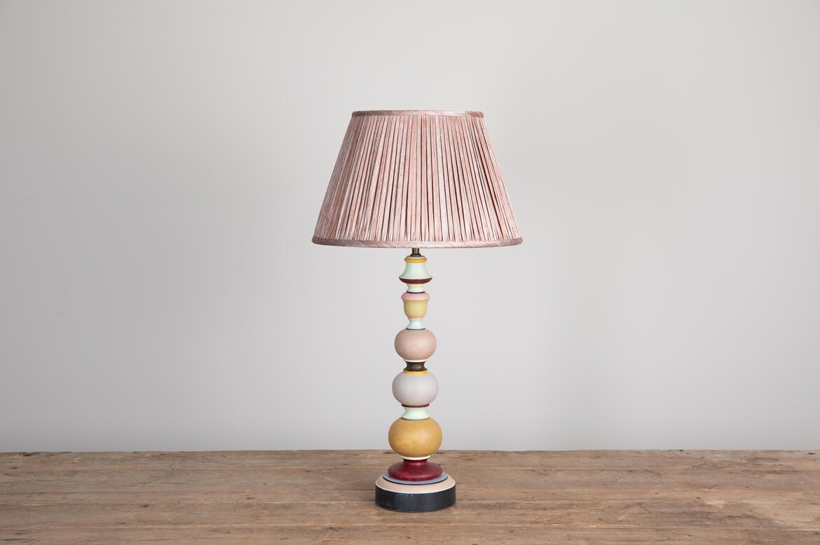 Max Rollitt Autumn Bloomsbury lamp with quartz lampshade