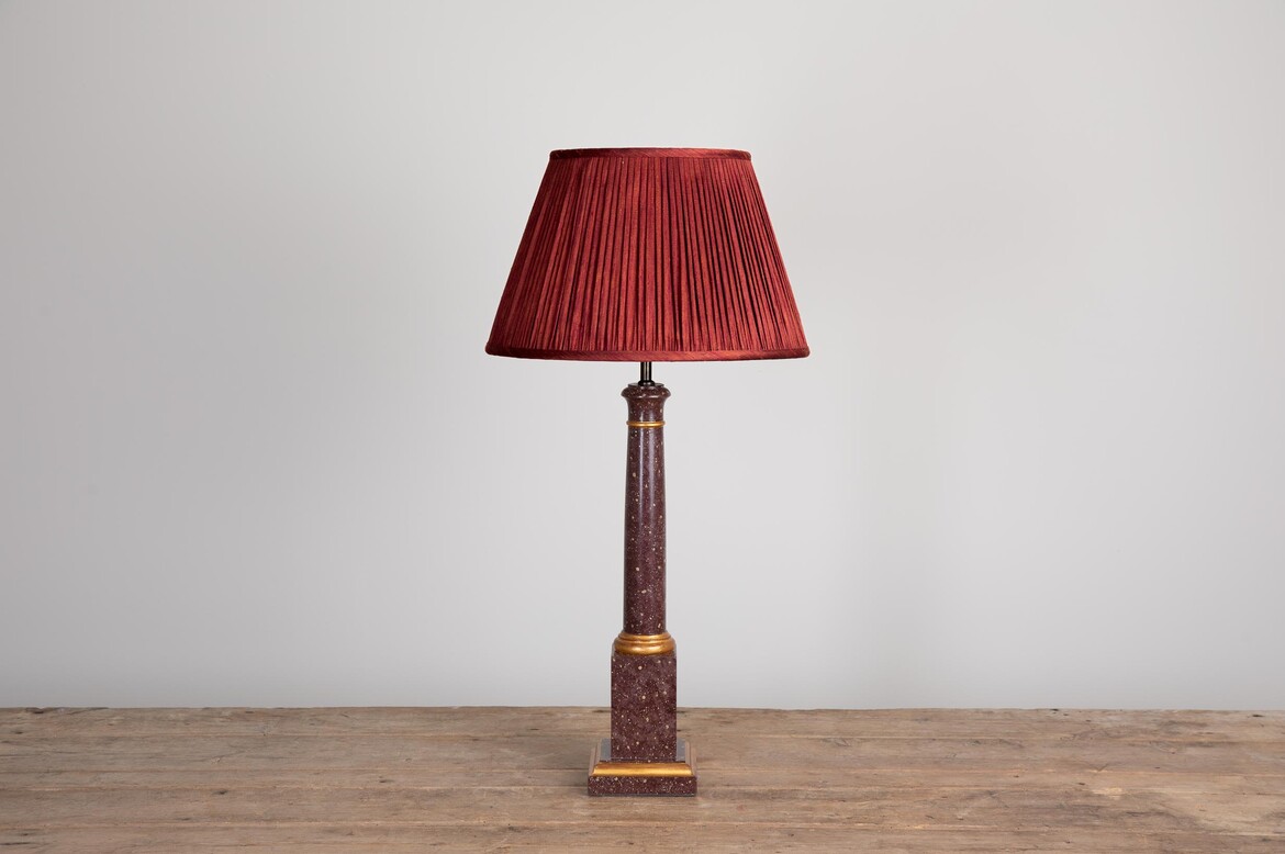 Max Rollitt Bespoke fantastical lamp with malabar lampshade