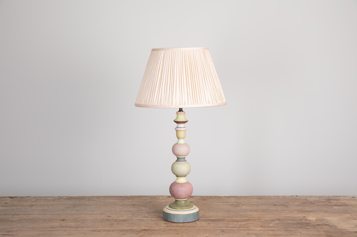 Max Rollitt Bespoke Winter Lamp with opaline lampshade 