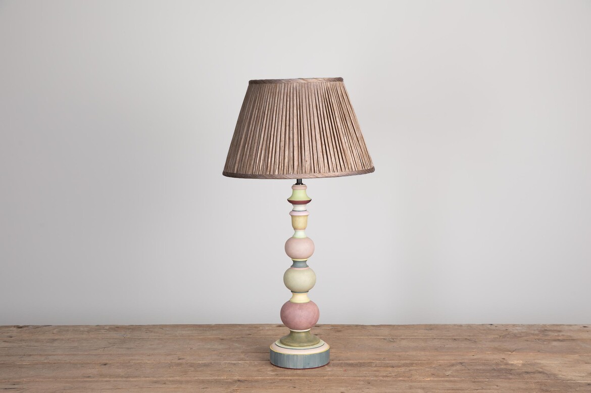 Max Rollitt Bespoke Winter Lamp with elhorn lampshade 
