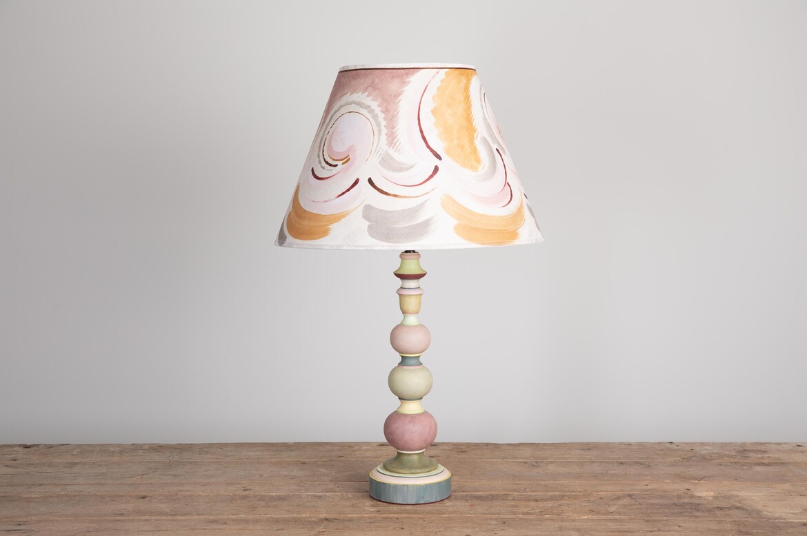 Max Rollitt Bespoke Winter Lamp with firle lampshade 