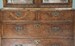 Max Rollitt antique walnut cabinet on chest