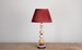 Max Rollitt Autumn Bloomsbury lamp with malabar lampshade