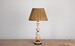 Max Rollitt Autumn Bloomsbury lamp with dune lampshade