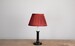 Max Rollitt Bespoke candlestick lamp with cardinal malabar lampshade