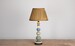 Max Rollitt Bespoke Spring Bloomsbury lamp with dune lampshade
