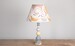 Max Rollitt Bespoke summer bloomsbury lamp with firle lampshade